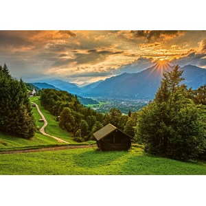 Schmidt Spiele (58970) - "Sunset on Wamberg" - 1500 pieces puzzle