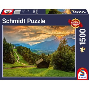 Schmidt Spiele (58970) - "Sunset on Wamberg" - 1500 pieces puzzle