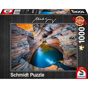 Schmidt Spiele (59922) - Mark Gray: "Indigo" - 1000 pieces puzzle
