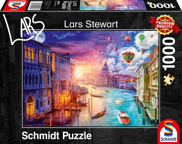 Schmidt Spiele (59906) - Lars Stewart: "Venice, Night and Day" - 1000 pieces puzzle