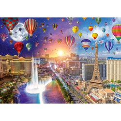 Schmidt Spiele (59907) - Lars Stewart: "Las Vegas, Night and Day" - 1000 pieces puzzle