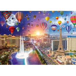 Schmidt Spiele (59907) - Lars Stewart: "Las Vegas, Night and Day" - 1000 pieces puzzle