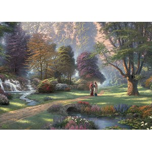 Puzzle Thomas Kinkade: An outing on Father's Day, 1 000 pieces
