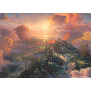 Schmidt Spiele (59679) - Thomas Kinkade: "Spirit, The Cross" - 1000 pieces puzzle