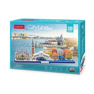 Cubic Fun (mc269h) - "Cityline Venice" - 126 pieces puzzle