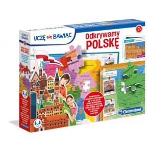 Clementoni (50021) - "Poland Map" - 104 pieces puzzle