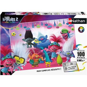 Nathan (86770) - "Trolls 2" - 100 pieces puzzle