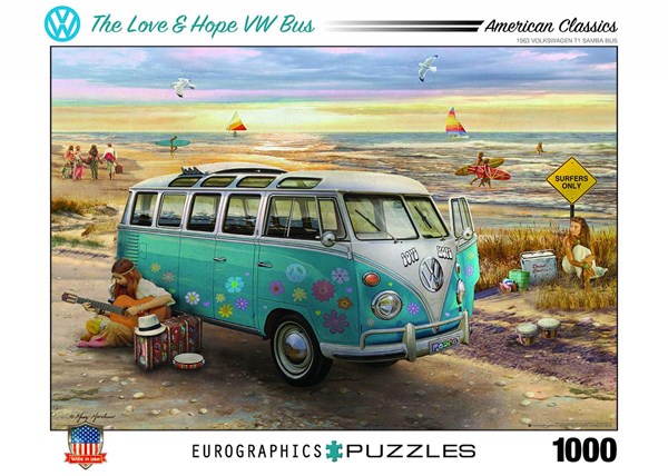 Eurographics (6000-5310) - Greg Giordano: "The Love & Hope VW Bus" - 1000 pieces puzzle