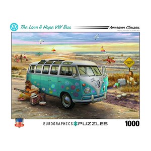Eurographics (6000-5310) - Greg Giordano: "The Love & Hope VW Bus" - 1000 pieces puzzle