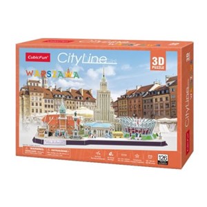 Cubic Fun (mc271h) - "Cityline Warsaw" - 159 pieces puzzle