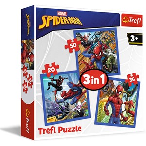 Trefl (34841) - "Spider Force" - 20 36 50 pieces puzzle