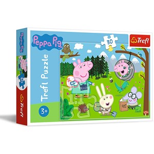 Trefl (18245) - "Peppa Pig, Forest Expedition" - 30 pieces puzzle