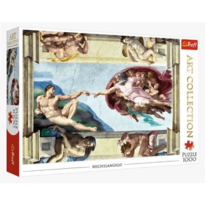 Trefl (10590) - Michelangelo: "The Creation of Adam" - 1000 pieces puzzle