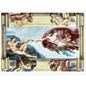 Trefl (10590) - Michelangelo: "The Creation of Adam" - 1000 pieces puzzle