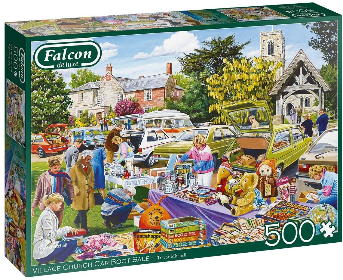 Falcon de Luxe Puzzle-Set 2 x 500 Teile Bowness & Keswick  Trevor Mitchell 