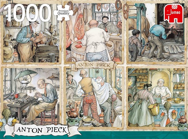 Jumbo (18817) - Anton Pieck: "Craftmanship" - 1000 pieces puzzle