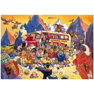 Jumbo (25007) - "Retro Original 5" - 1000 pieces puzzle