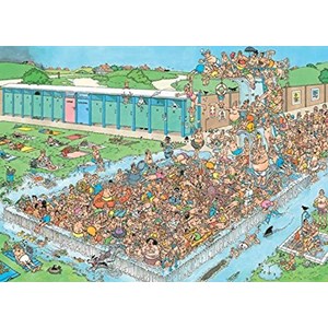 Jumbo (20039) - Jan van Haasteren: "Pool Pile-Up" - 1000 pieces puzzle