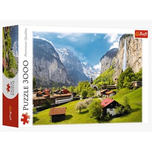 Trefl (33076) - "Lauterbrunnen, Switzerland" - 3000 pieces puzzle