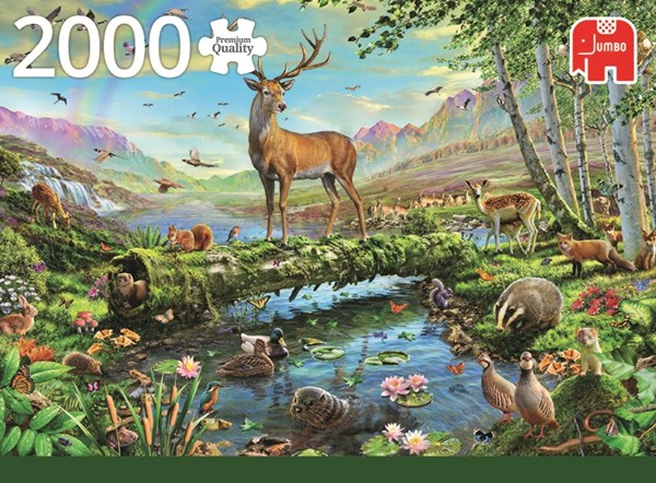 Jumbo (18357) - "Wildlife Splendour" - 2000 pieces puzzle
