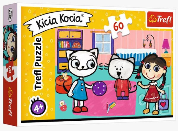 Trefl (17343) - "Kittykit with friends" - 60 pieces puzzle