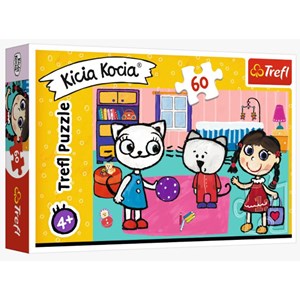 Trefl (17343) - "Kittykit with friends" - 60 pieces puzzle