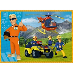 Trefl (34311) - "Fireman Sam to the Rescue" - 35 48 54 70 pieces puzzle