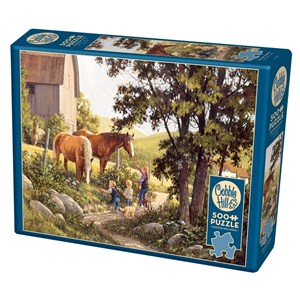 Cobble Hill (85038) - Douglas Laird: "Summer Horses" - 500 pieces puzzle