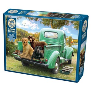 Cobble Hill (85086) - Greg Giordano: "Let's Go Fishing" - 500 pieces puzzle
