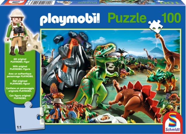 Schmidt Spiele (56042) - "In Dino Country" - 100 pieces puzzle