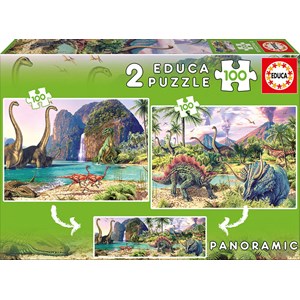 Educa (15620) - Steve Read: "Dino World" - 100 pieces puzzle