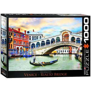 Eurographics (6000-0766) - "Rialto Bridge, Venice" - 1000 pieces puzzle