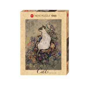 Heye (29610) - Jane Crowther: "Siamese" - 1000 pieces puzzle