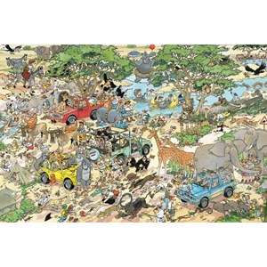 Jumbo (17016) - Jan van Haasteren: "Safari" - 1500 pieces puzzle