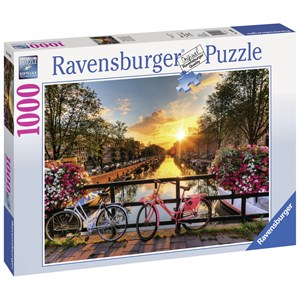 Ravensburger (19606) - "Bicycles in Amsterdam" - 1000 pieces puzzle