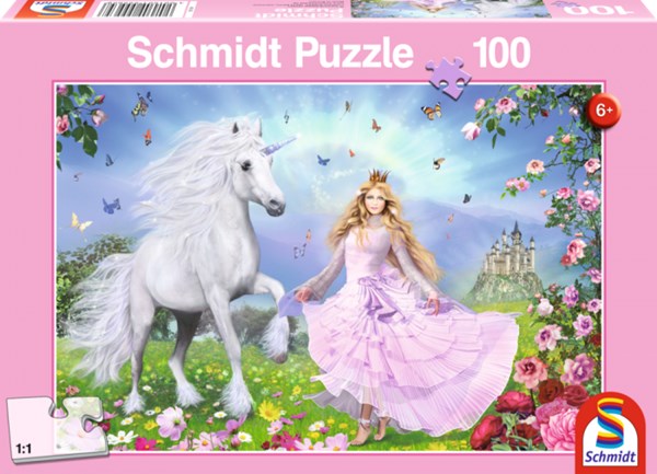 Schmidt Spiele (55565) - "The Unicorn Princess" - 100 pieces puzzle