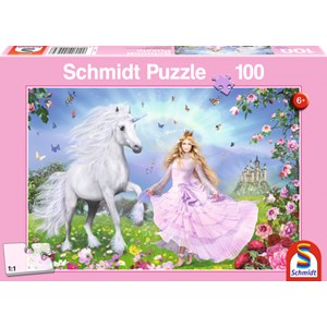 Schmidt Spiele (55565) - "The Unicorn Princess" - 100 pieces puzzle