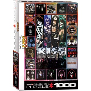 Eurographics (6000-5305) - "KISS The Albums" - 1000 pieces puzzle
