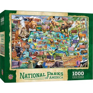 MasterPieces (71794) - "National Parks of America" - 1000 pieces puzzle
