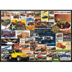 Eurographics (6000-0758) - "Jeep Advertising Collection" - 1000 pieces puzzle