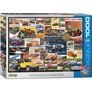 Eurographics (6000-0758) - "Jeep Advertising Collection" - 1000 pieces puzzle