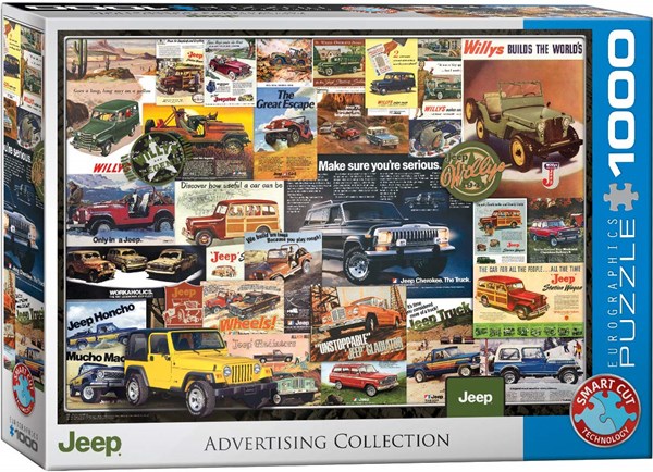 Eurographics (6000-0758) - "Jeep Advertising Collection" - 1000 pieces puzzle
