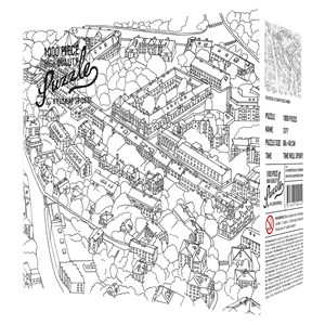 Kylskåpspoesi (00549) - "City Sketch" - 1000 pieces puzzle