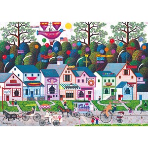 Buffalo Games (3881) - Charles Wysocki: "Confection Street" - 500 pieces puzzle