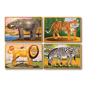 Melissa and Doug (3796) - "Wild Animals" - 12 pieces puzzle