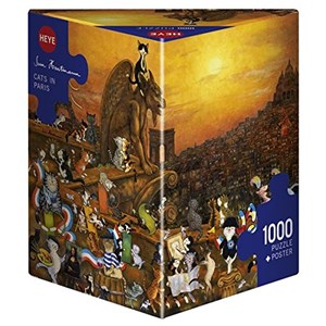 Heye (29750) - "Cats in Paris" - 1000 pieces puzzle