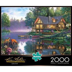 Buffalo Games (2047) - Kim Norlien: "Cabin Fever" - 2000 pieces puzzle