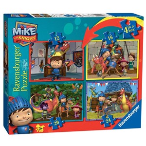 Ravensburger (07309) - "Mike the Knight" - 12 16 20 24 pieces puzzle