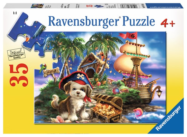 Ravensburger (08764) - Dona Gelsinger: "Puppy Pirate" - 35 pieces puzzle