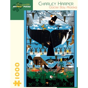 Pomegranate (AA639) - Charley Harper: "Glacier Bay, Alaska" - 1000 pieces puzzle